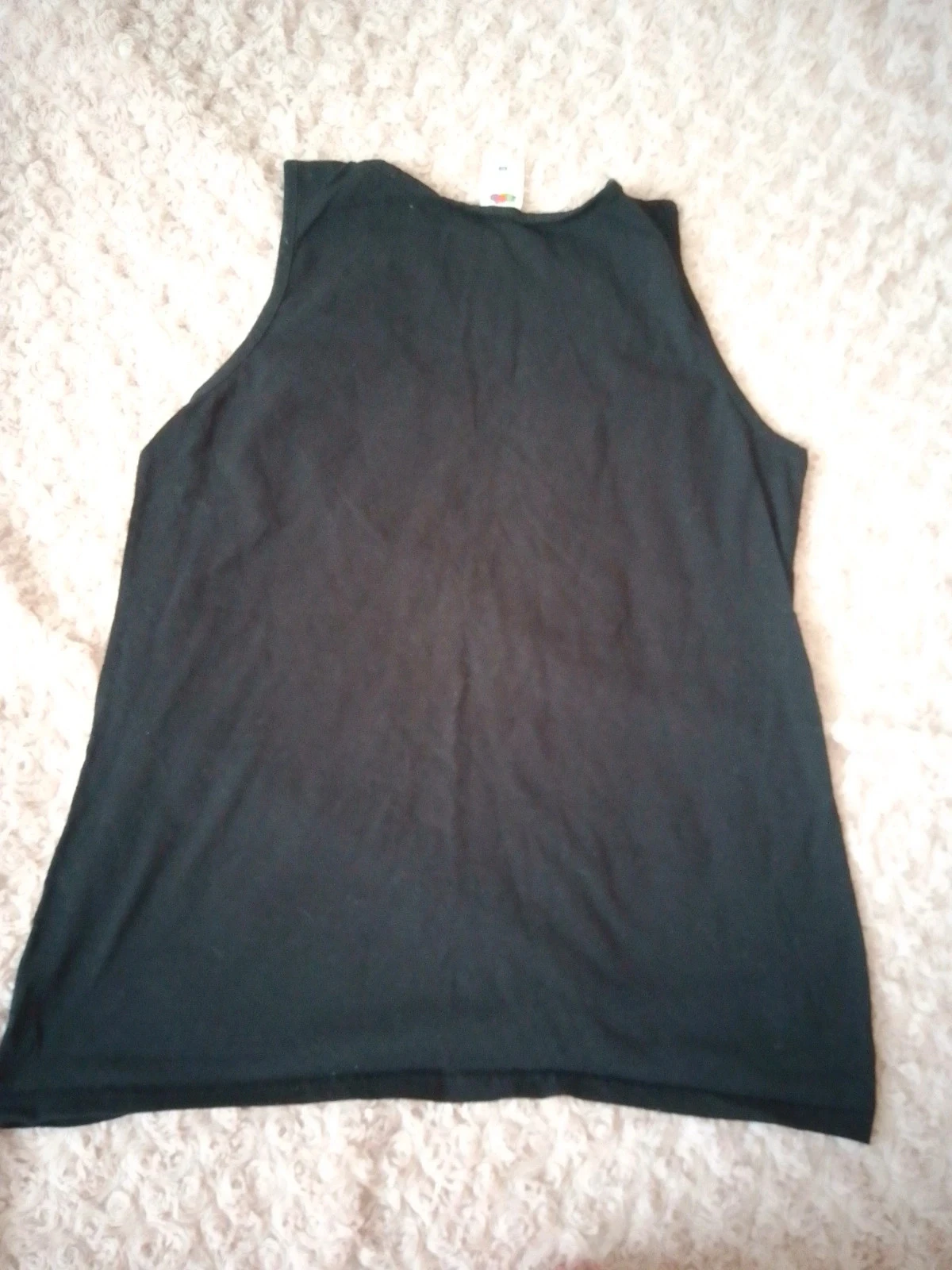 Débardeur noir en coton taille xl – photo 3